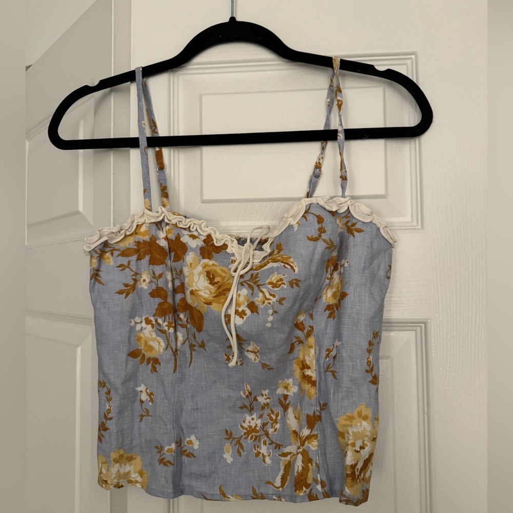Reformation Skylar Linen Top Heavenly Size 4 worn once - Picture 10 of 11